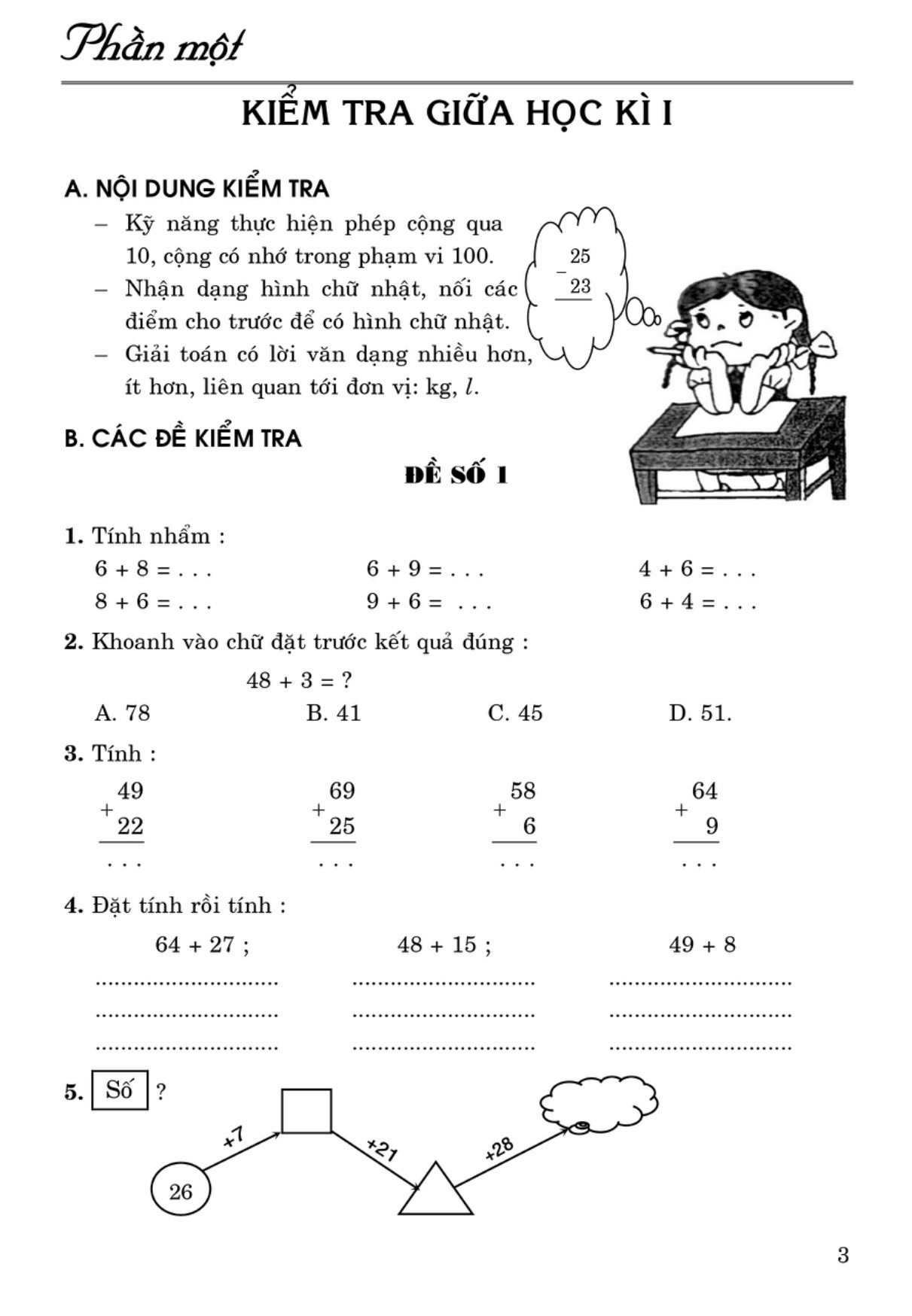 100 đề kiểm tra toán giúp em đạt điểm 10 môn toán 2 - Ảnh 5