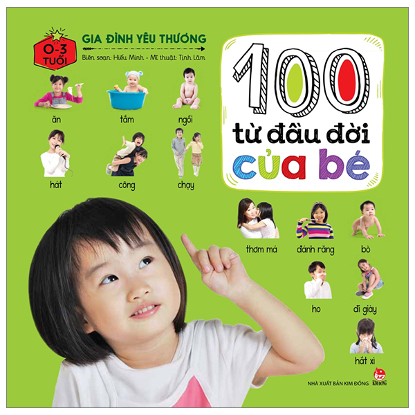 100 từ đầu đời của bé - gia đình yêu thương (tái bản 2023)