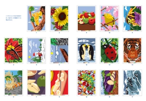 100 パズルぬりえ 6 美しい自然 - 100 puzzle coloring 6 beautiful nature - Ảnh 8