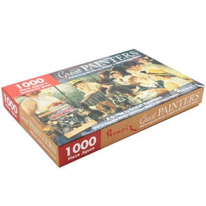 1000 piece jigsaw & reference book: great painters pierre-auguste renoir - Ảnh 8