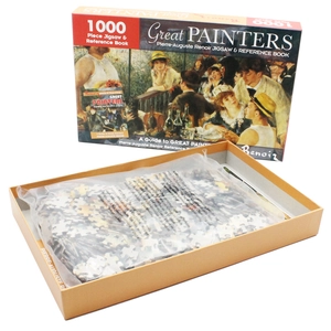 1000 piece jigsaw & reference book: great painters pierre-auguste renoir - Ảnh 9