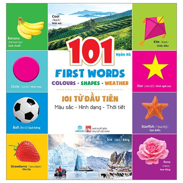 101 first words - 101 từ đầu tiên - màu sắc, hình dạng, thời tiết