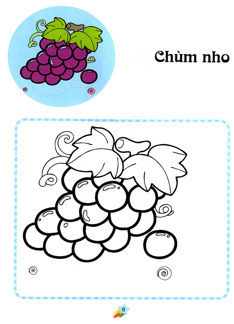 123 nào ta tô màu! hoa quả - Ảnh 9