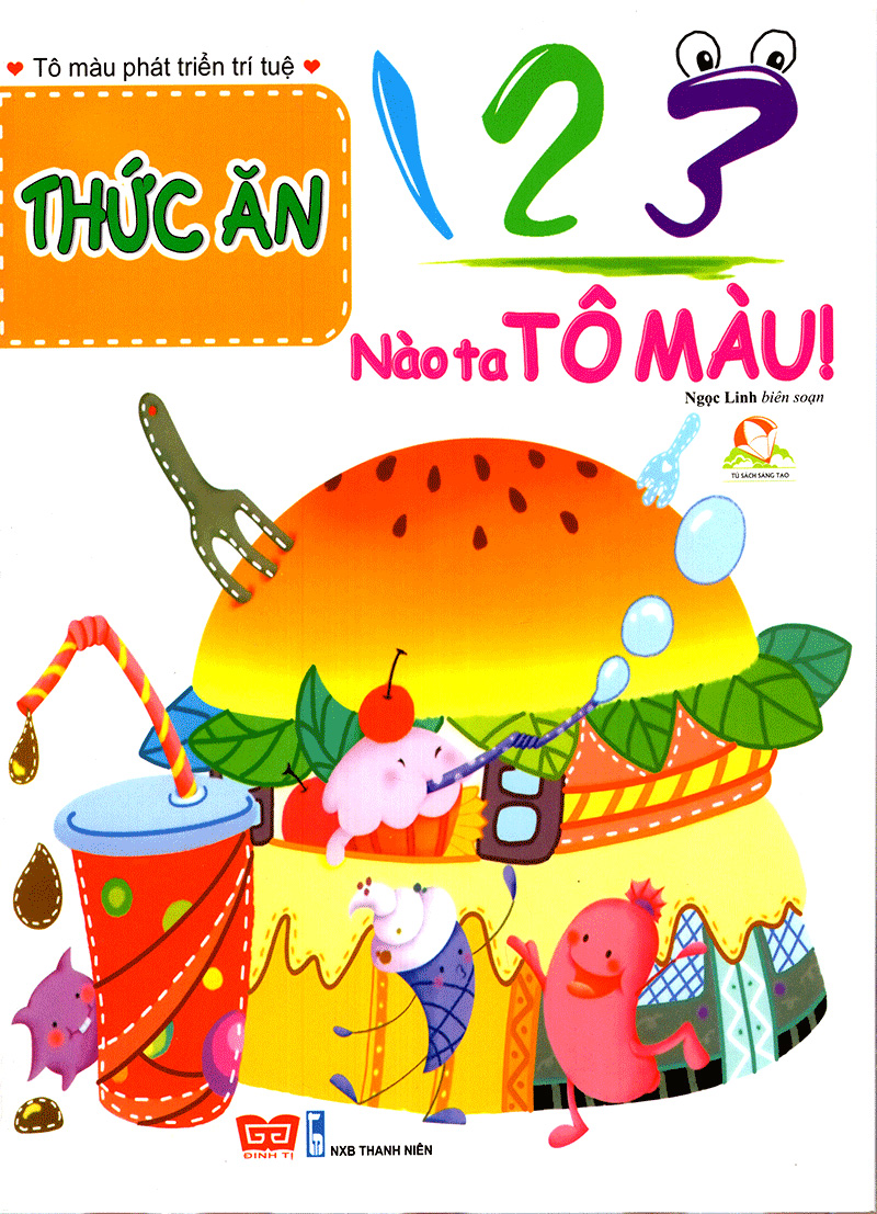 123 nào ta tô màu! thức ăn - Ảnh 2