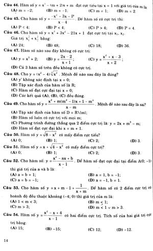 1990 bài tập trắc nghiệm toán lớp 12 - Ảnh 7