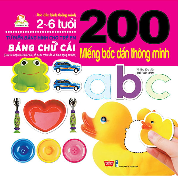 200 miếng bóc dán thông minh - bảng chữ cái (tái bản 2018)