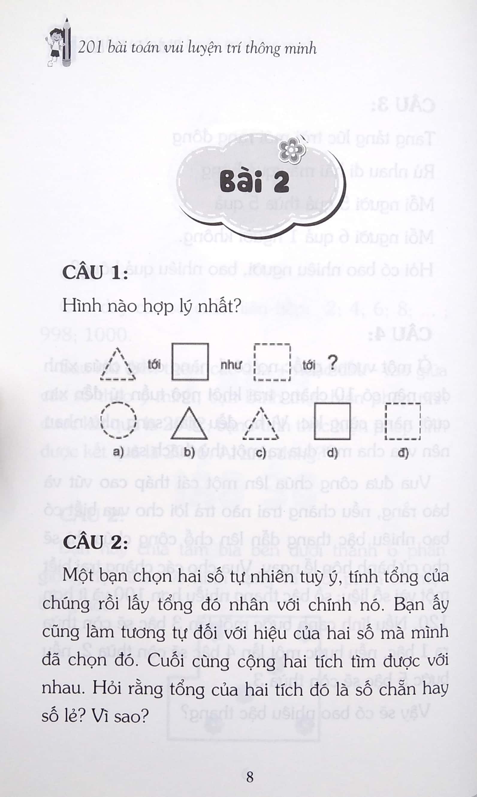 201 bài toán vui luyện trí thông minh - Ảnh 6