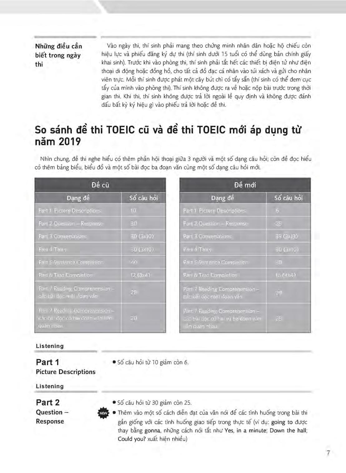2019 toeic - 5 full simulation tests (bao gồm sách, scripts & answer key và đĩa mp3) - Ảnh 5