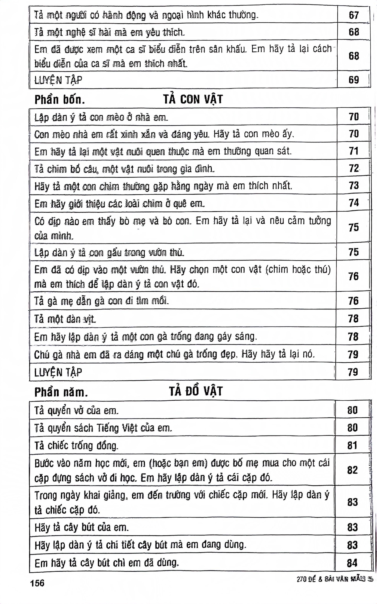 270 đề và bài văn mẫu 5 (theo chương trình gdpt mới) - Ảnh 7