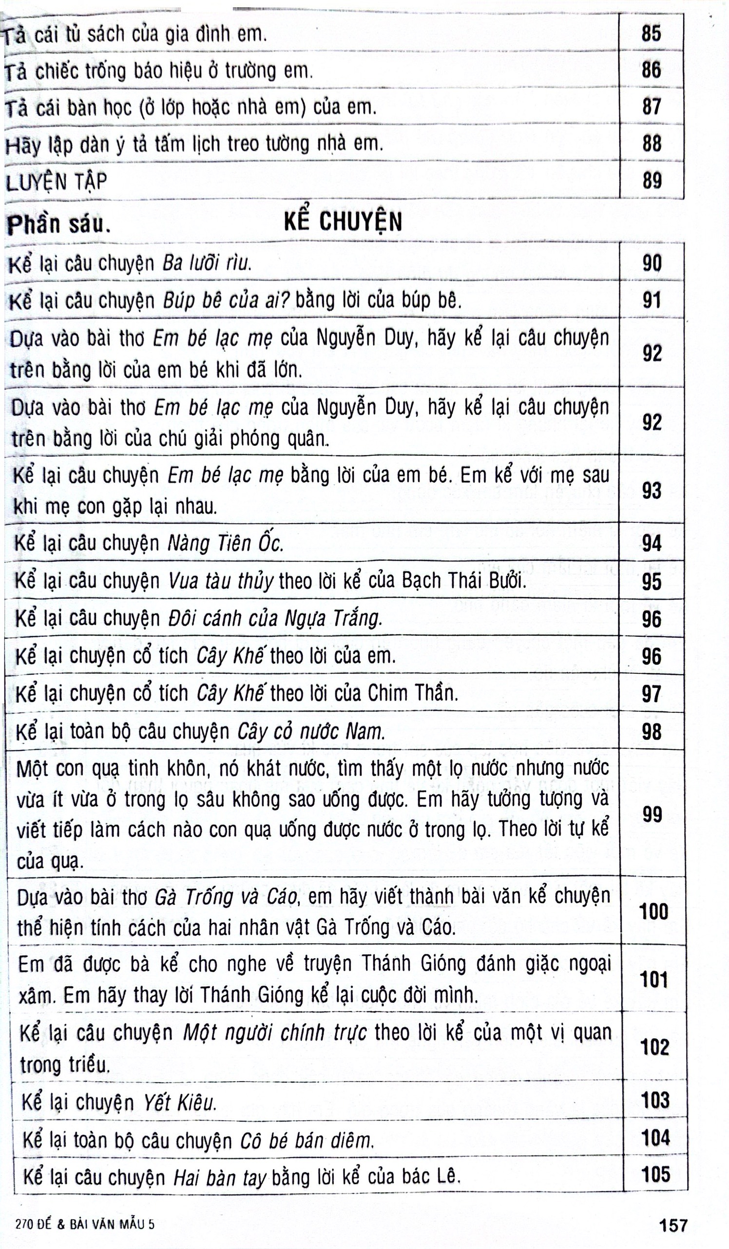 270 đề và bài văn mẫu 5 (theo chương trình gdpt mới) - Ảnh 8