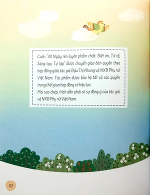 30 ngày rèn luyện phẩm chất: biết ơn, tử tế, sáng tạo, tự lập - Ảnh 5