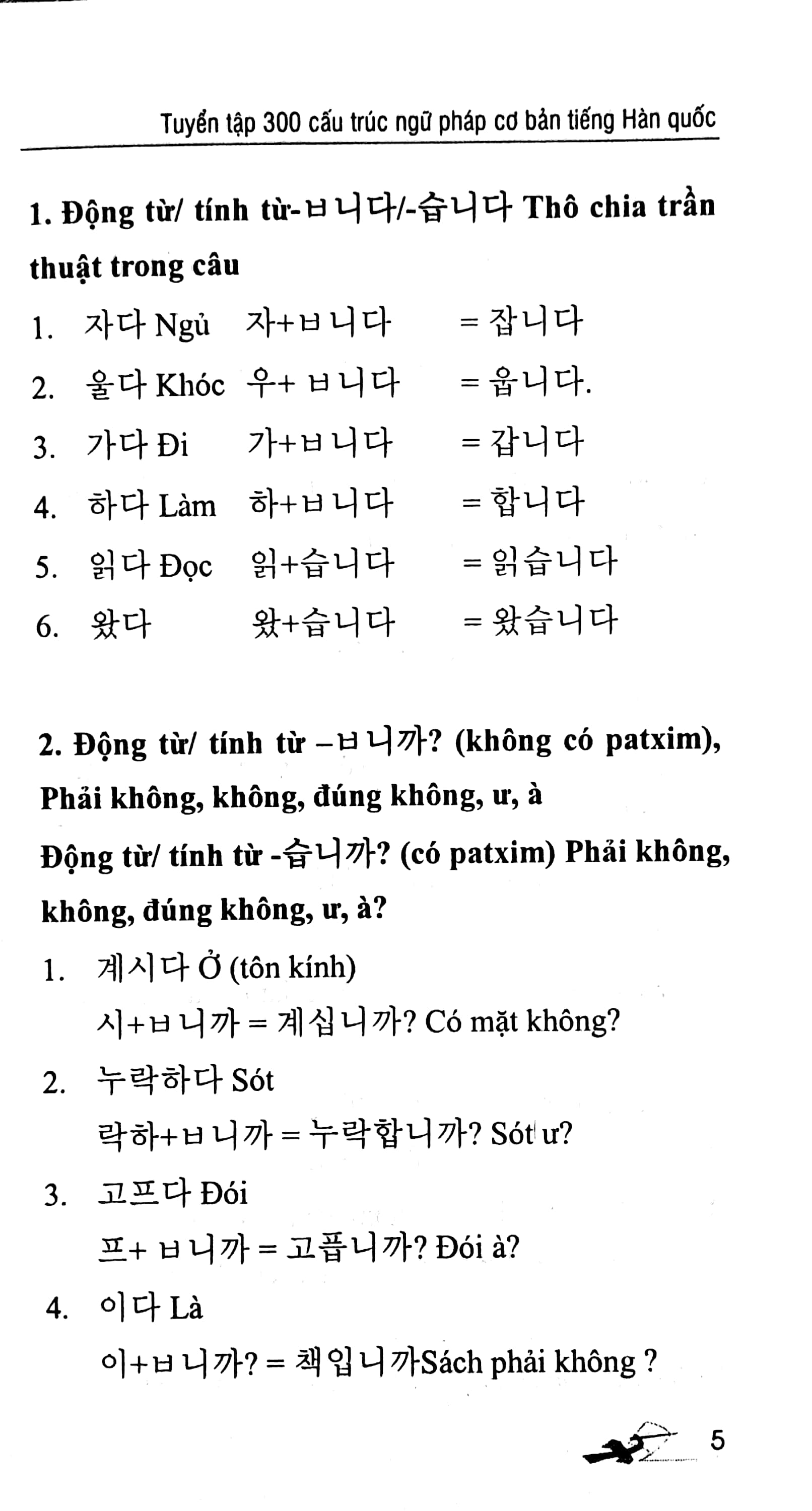 300 cấu trúc ngữ pháp cơ bản tiếng hàn - Ảnh 3