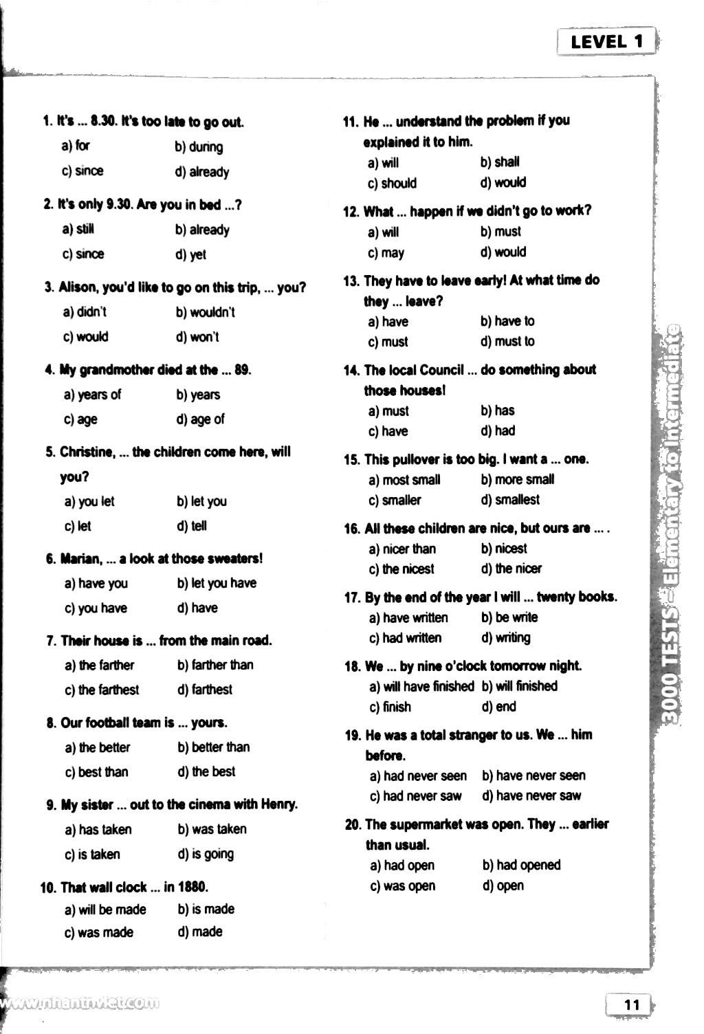 3000 tests elementary to intermediate (không cd) - Ảnh 8