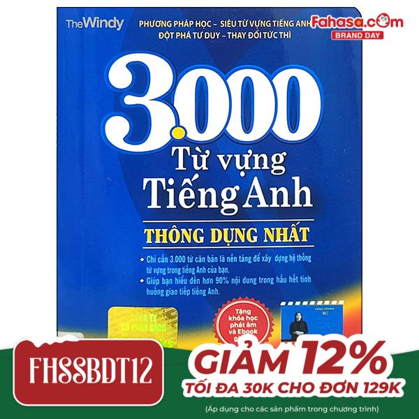 3000 từ vựng tiếng anh thông dụng nhất (tái bản 2023)