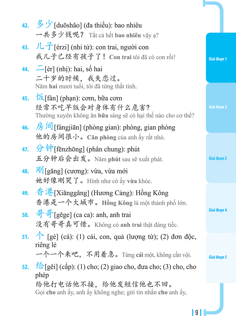 3000 từ vựng tiếng trung thông dụng - Ảnh 9