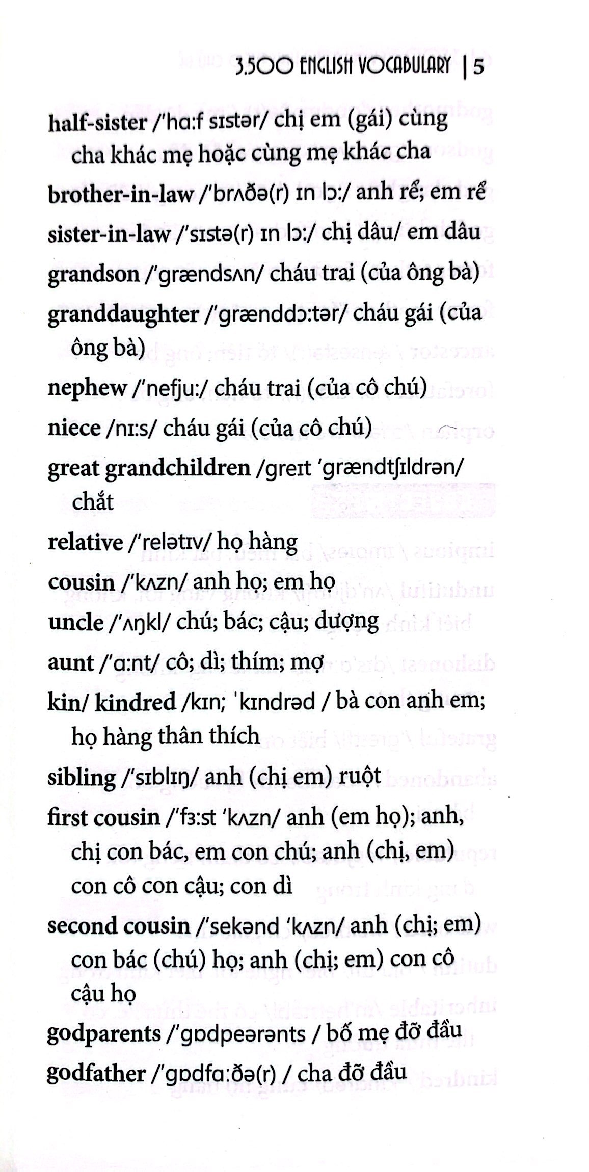 3500 từ vựng tiếng anh theo chủ đề (tái bản 2023) - Ảnh 4
