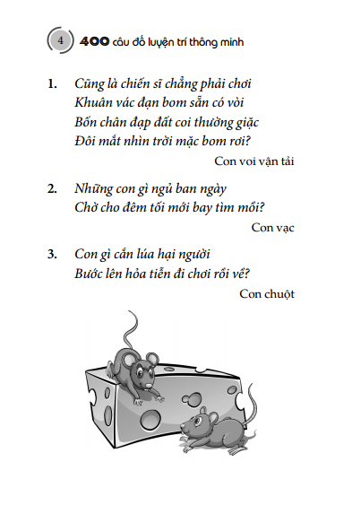 400 Câu Đố Luyện Trí Thông Minh (Tái Bản 2026) - Ảnh 5