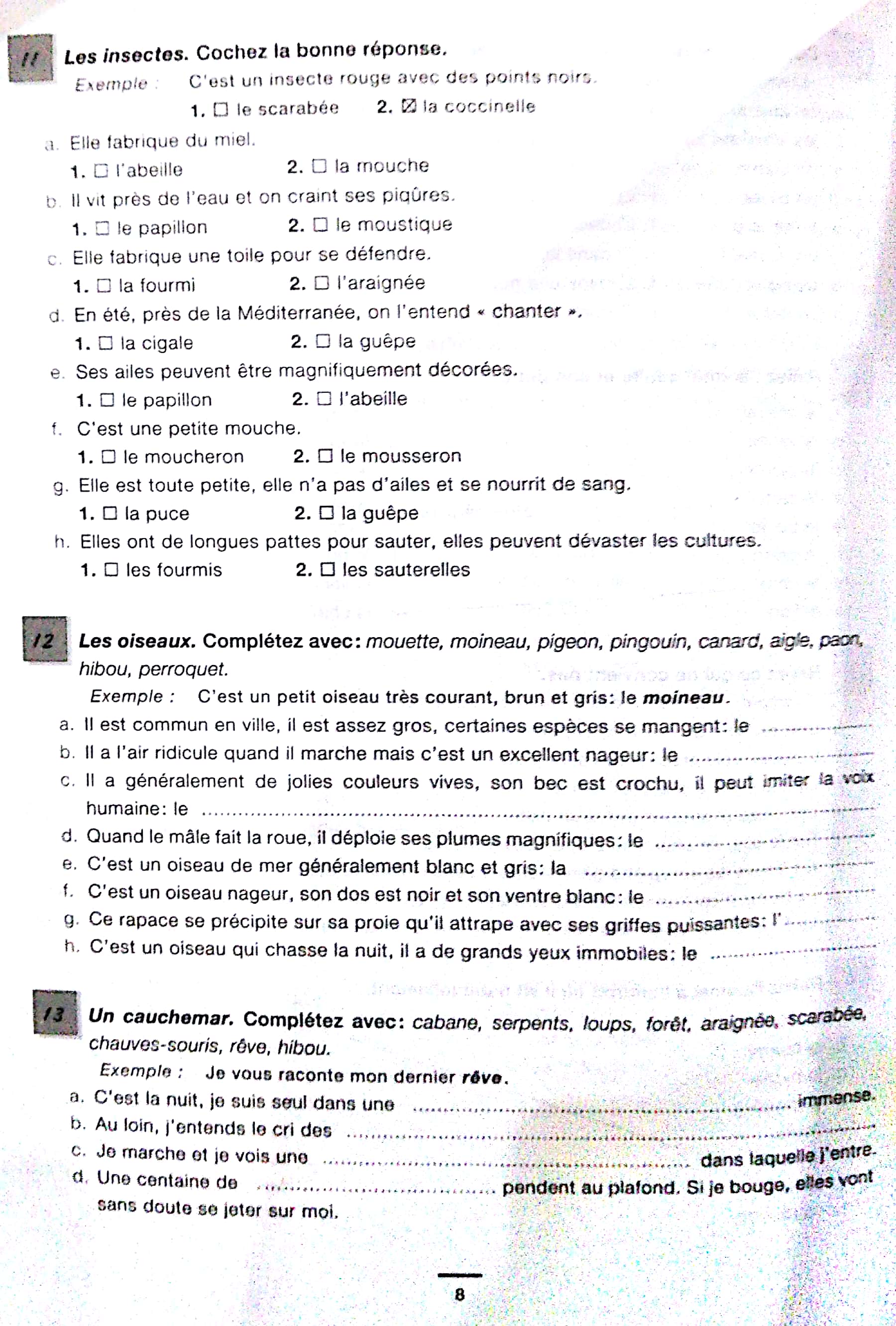 450 nouveaux exercices - vocabulaire niveau intermediare - Ảnh 6