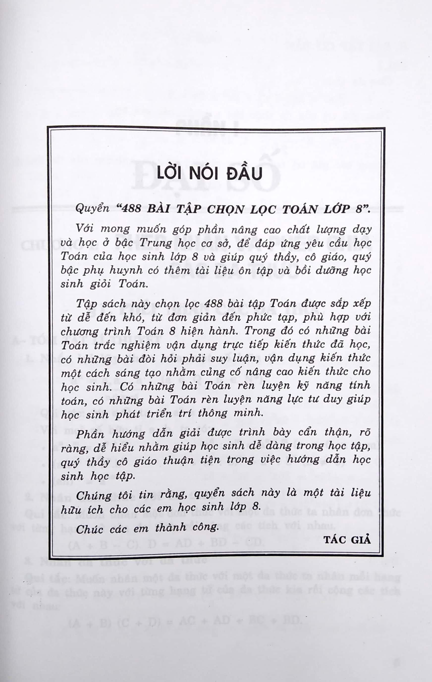 488 bài tập toán chọn lọc 8 - tái bản có chỉnh lí bổ sung - Ảnh 4