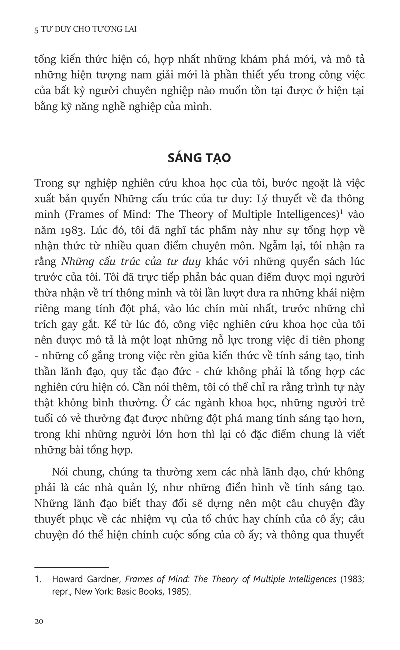 5 tư duy cho tương lai - five minds for the future - Ảnh 10