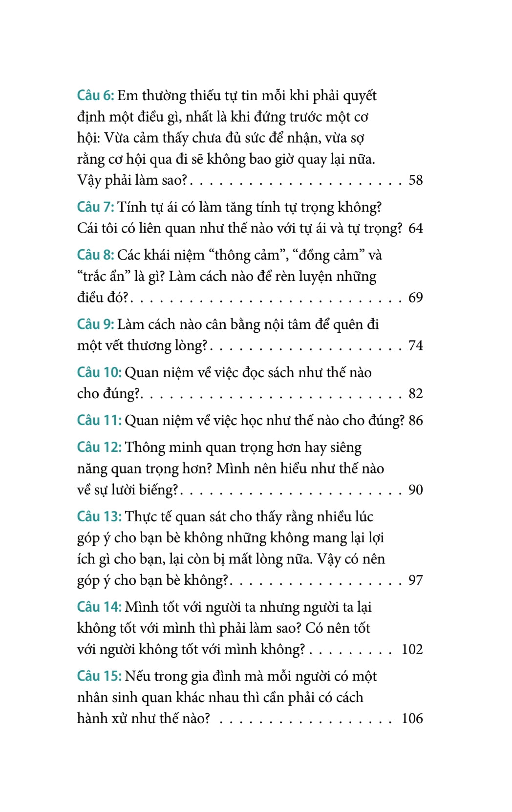 50 câu hỏi về nhân sinh quan - Ảnh 6