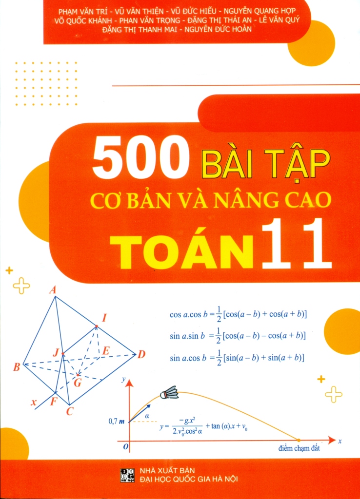 500 bài tập cơ bản và nâng cao toán 11 - Ảnh 2