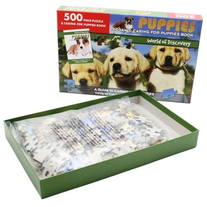 5000 piece puzzle & caring for puppies book: puppies - Ảnh 5
