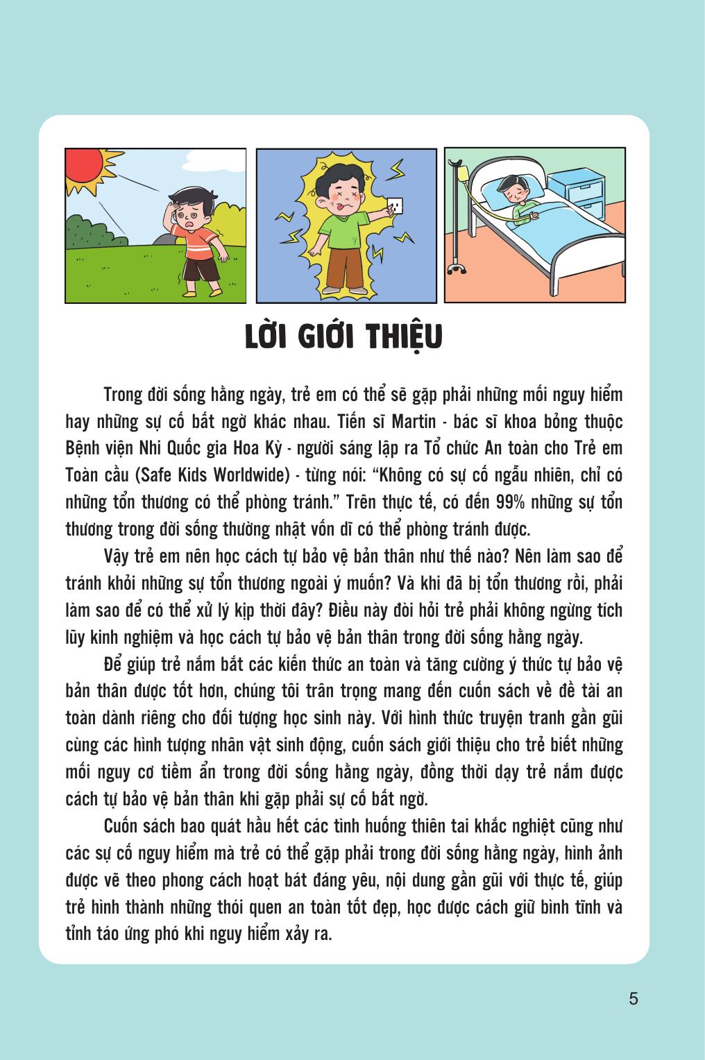 60 Bài Học Giúp Trẻ Tự Bảo Vệ Bản Thân - Ứng Phó Với Thiên Tai Và Tai Nạn Ngoài Ý Muốn - Ảnh 5