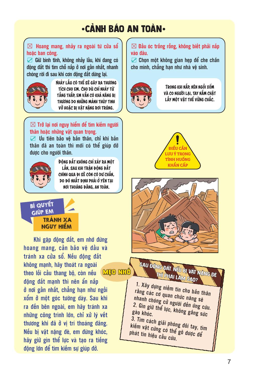 60 Bài Học Giúp Trẻ Tự Bảo Vệ Bản Thân - Ứng Phó Với Thiên Tai Và Tai Nạn Ngoài Ý Muốn - Ảnh 7