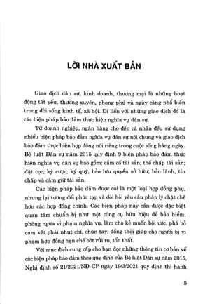 9 biện pháp bảo đảm nghĩa vụ hợp đồng (quy định, thực tế và thiết kế giao dịch theo bộ luật dân sự hiện hành) - Ảnh 4
