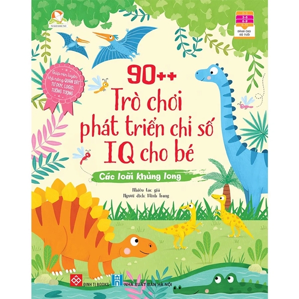 90++ trò chơi phát triển chỉ số iq cho bé - các loài khủng long