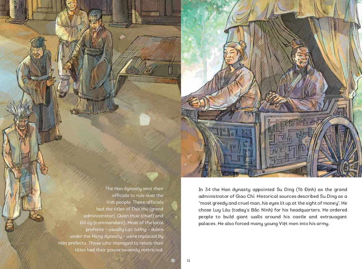 a history of vietnam in pictures (in colour) - the trưng sisters - Ảnh 5