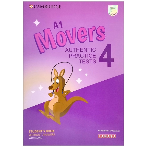 a1 movers 4 authentic practice tests: student's book without answers with audio - fahasa reprint edition