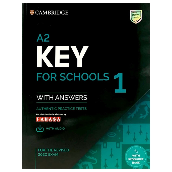 a2 key for schools 1 for the revised 2020 exam student's book with answers with audio with resource bank: authentic practice tests (ket practice tests)