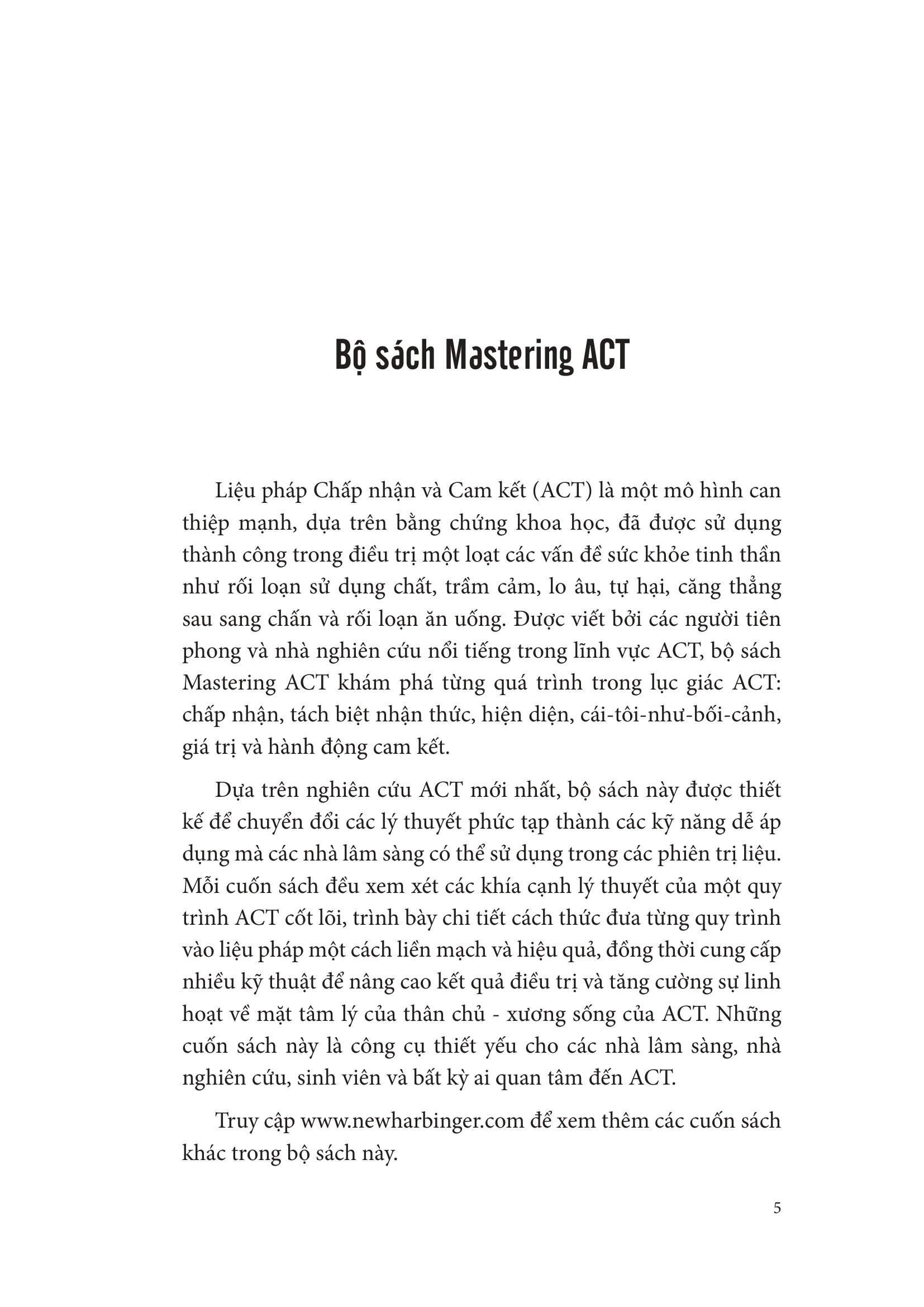 ACT - Liệu Pháp Chấp Nhận Và Cam Kết - Ảnh 3