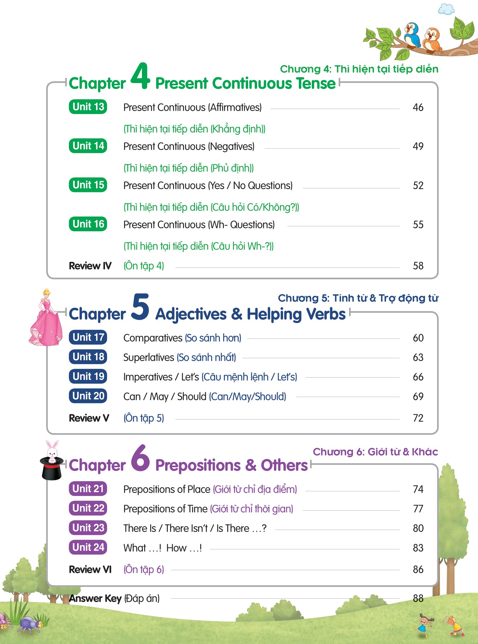 aha grammar bài tập bổ trợ toàn diện ngữ pháp tiếng anh lớp 4 (theo chủ đề) - Ảnh 4