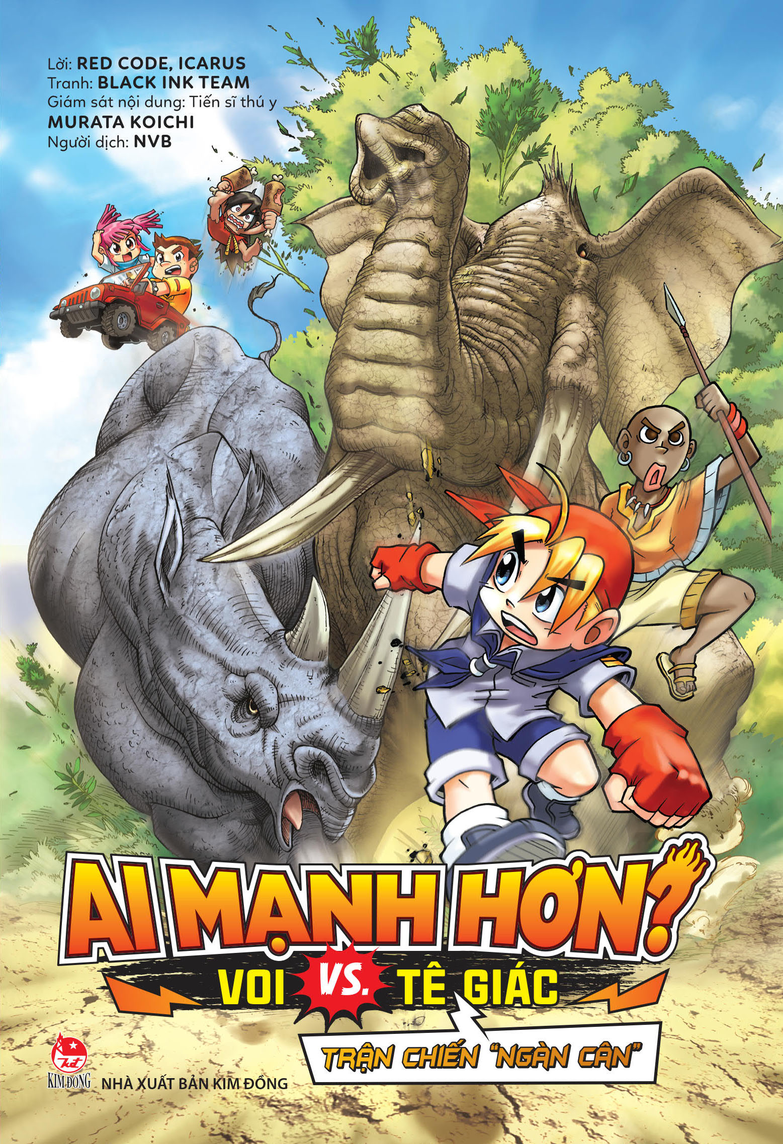 ai mạnh hơn? - voi vs. tê giác - trận chiến "ngàn cân" - tặng kèm sticker - Ảnh 3