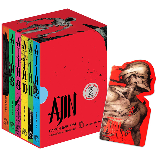 ajin - boxset số 2 (tập 7 đến tập 12) - tặng kèm bookmark