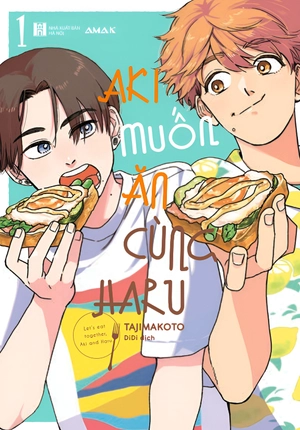 aki muốn ăn cùng haru - let's eat together, aki and haru - tập 1 - tặng kèm sticker + clear bookmark + postcard hai mặt - Ảnh 2