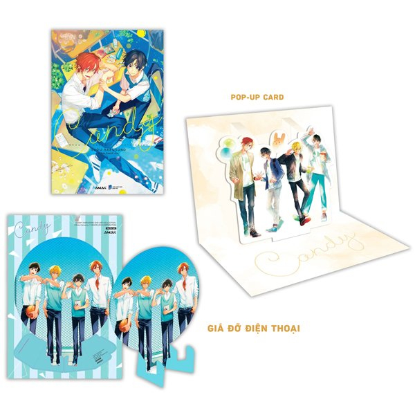 artbook candy - shou harusono art collection - tặng kèm pop-up card tuổi thanh xuân + giá đỡ điện thoại forever youth