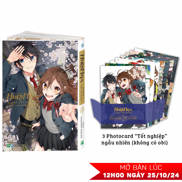 artbook horimiya - album tốt nghiệp - bìa cứng - bản đặc biệt - tặng kèm 3 photocard “tốt nghiệp” ngẫu nhiên