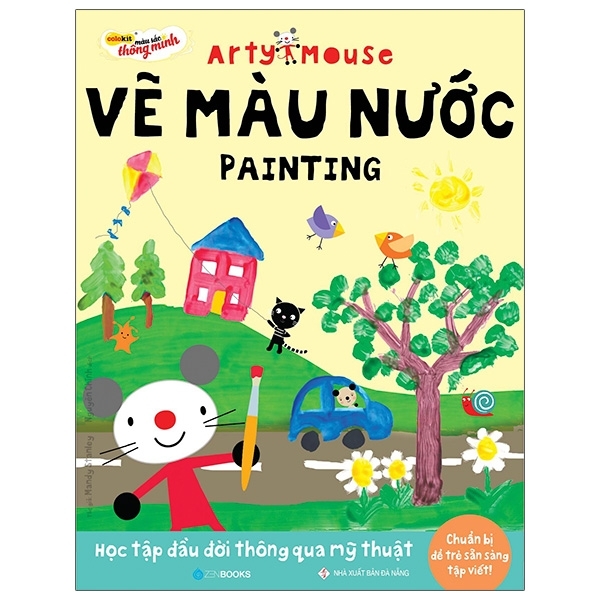 arty mouse - vẽ màu nước