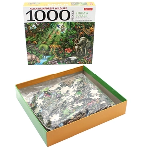 asian rainforest wildlife - 1000 piece jigsaw puzzle: finished size 29 in x 20 inch (73.7 x 50.8 cm) - Ảnh 7