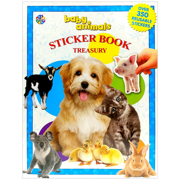 baby animals sticker book treasury