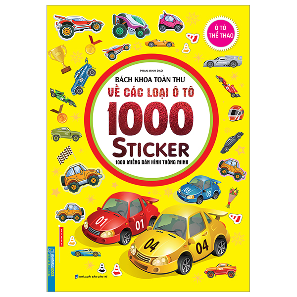 bách khoa toàn thư về các loại ô tô 1000 sticker - 1000 miếng dán hình thông minh - ô tô thể thao