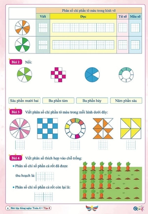 bài tập hằng ngày toán 4 - tập 2 (cánh diều) - Ảnh 5