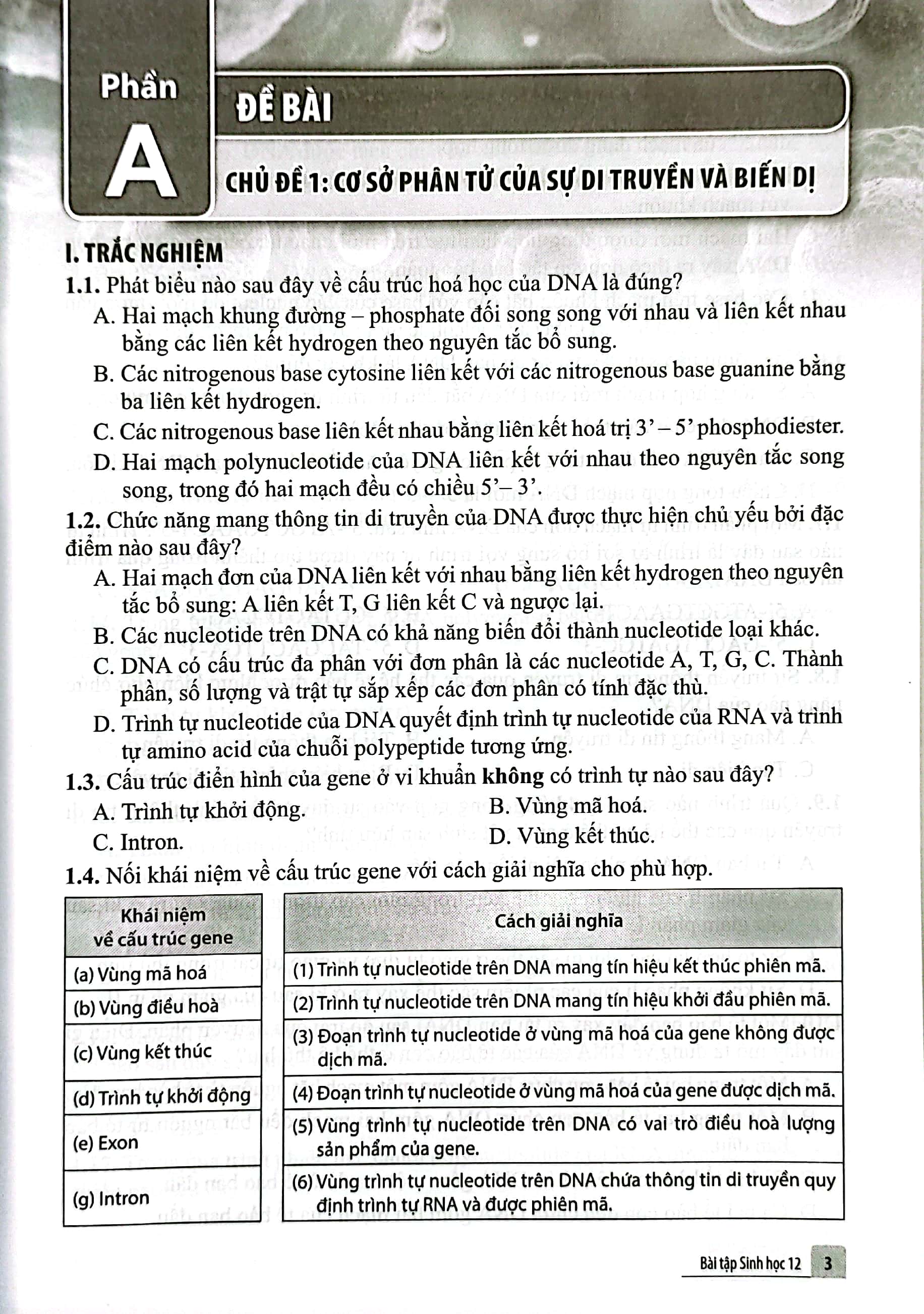 Bài Tập Sinh Học 12 (Cánh Diều) (Chuẩn) - Ảnh 5