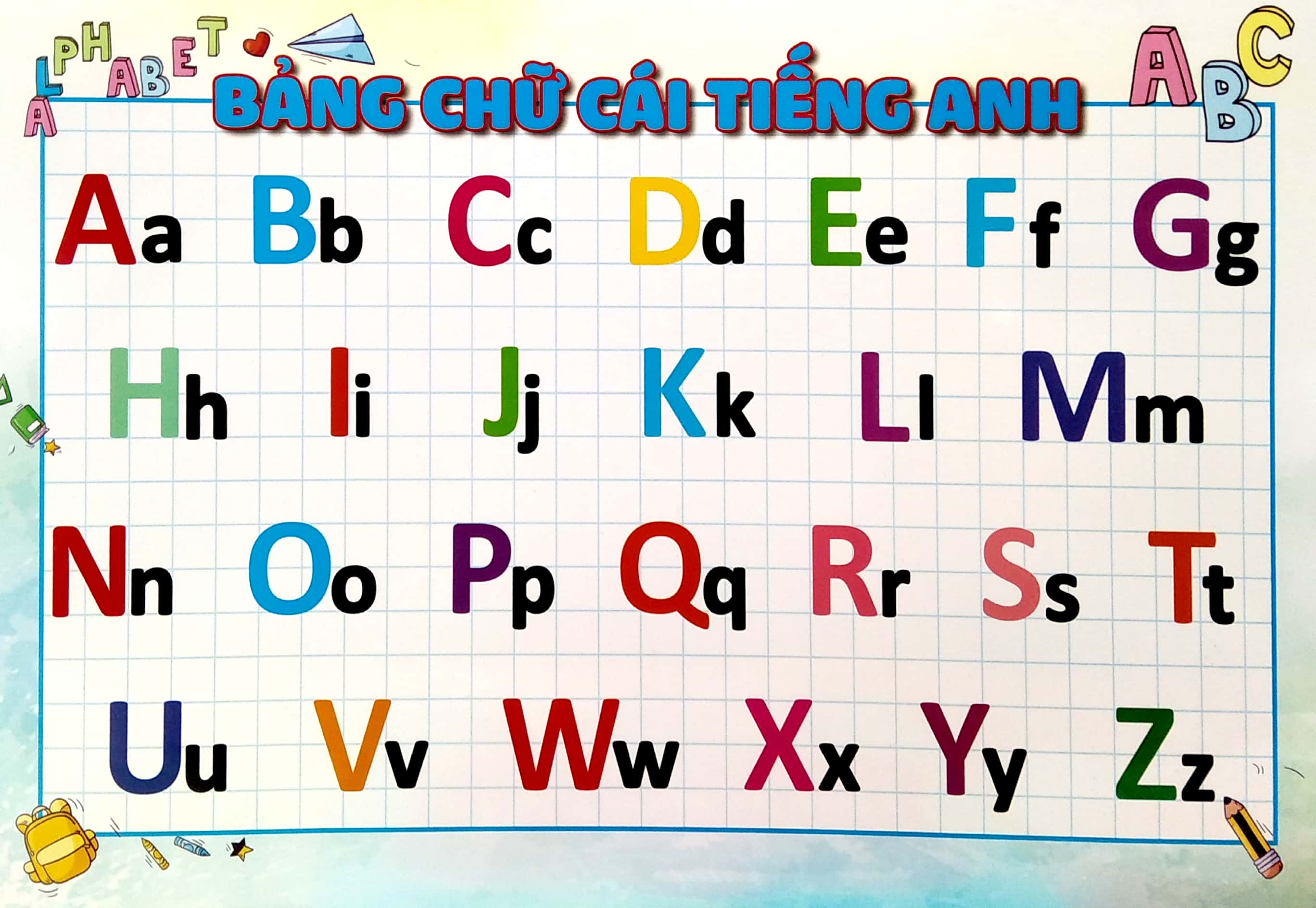 bảng chữ cái tiếng anh - số đếm - Ảnh 4