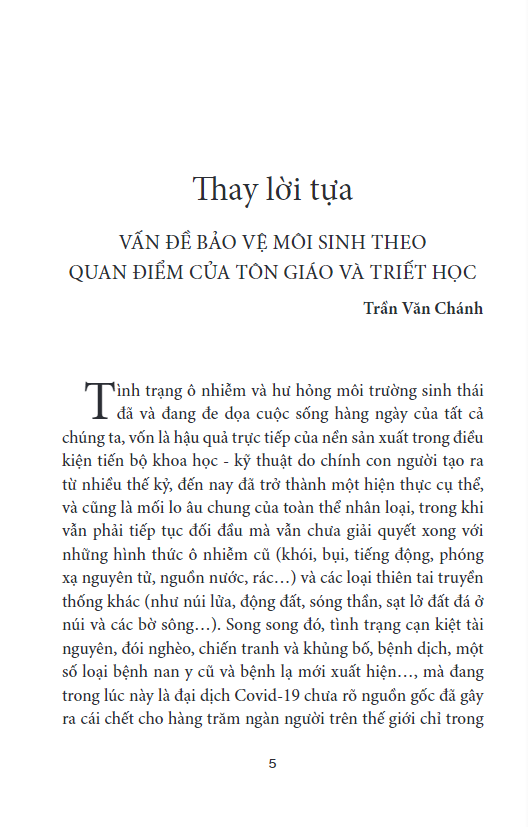bảo vệ môi trường - qua góc nhìn của tôn giáo và triết học - Ảnh 5