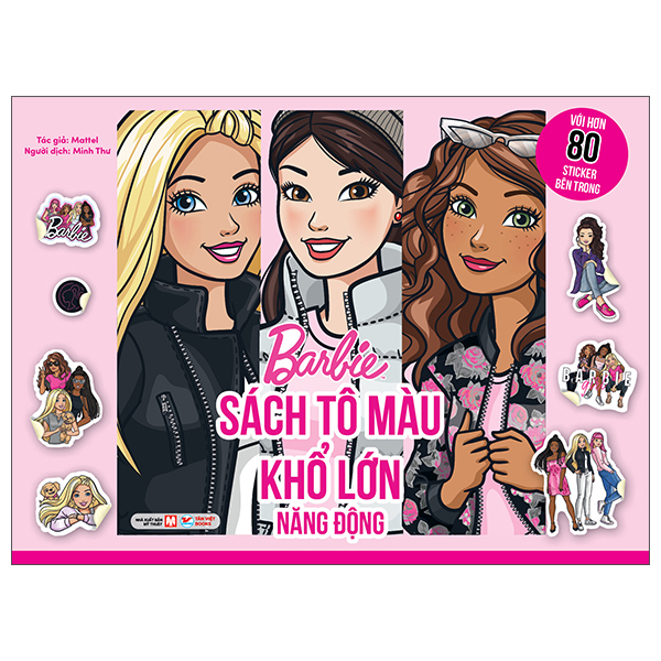 barbie - sách tô màu khổ lớn - năng động